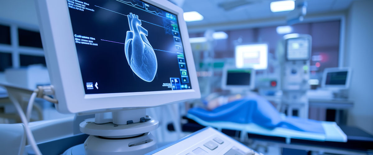 Adult Echocardiography students in a clinical setting
